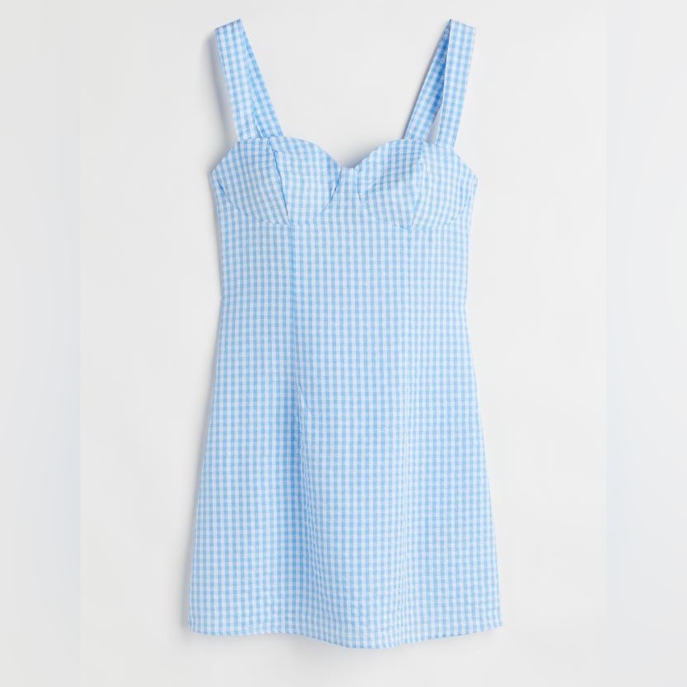H&M Seersucker Mini Dress NWT